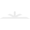 Ekena Millwork Richland Architectural Grade PVC Gable Bracket, 72"W x 18"H x 2"D x 4"F, 6/12 Pitch GBP072X18X0204RIC00 - alternate 4